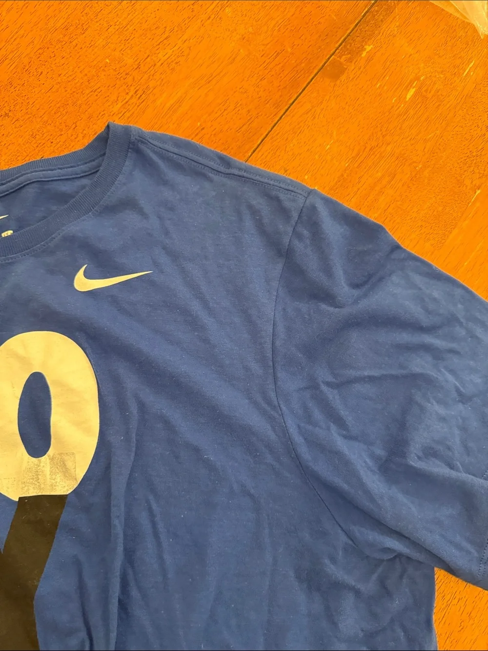 Nike Men's Blue 'TOO FLY' Graphic Short Sleeve Tee